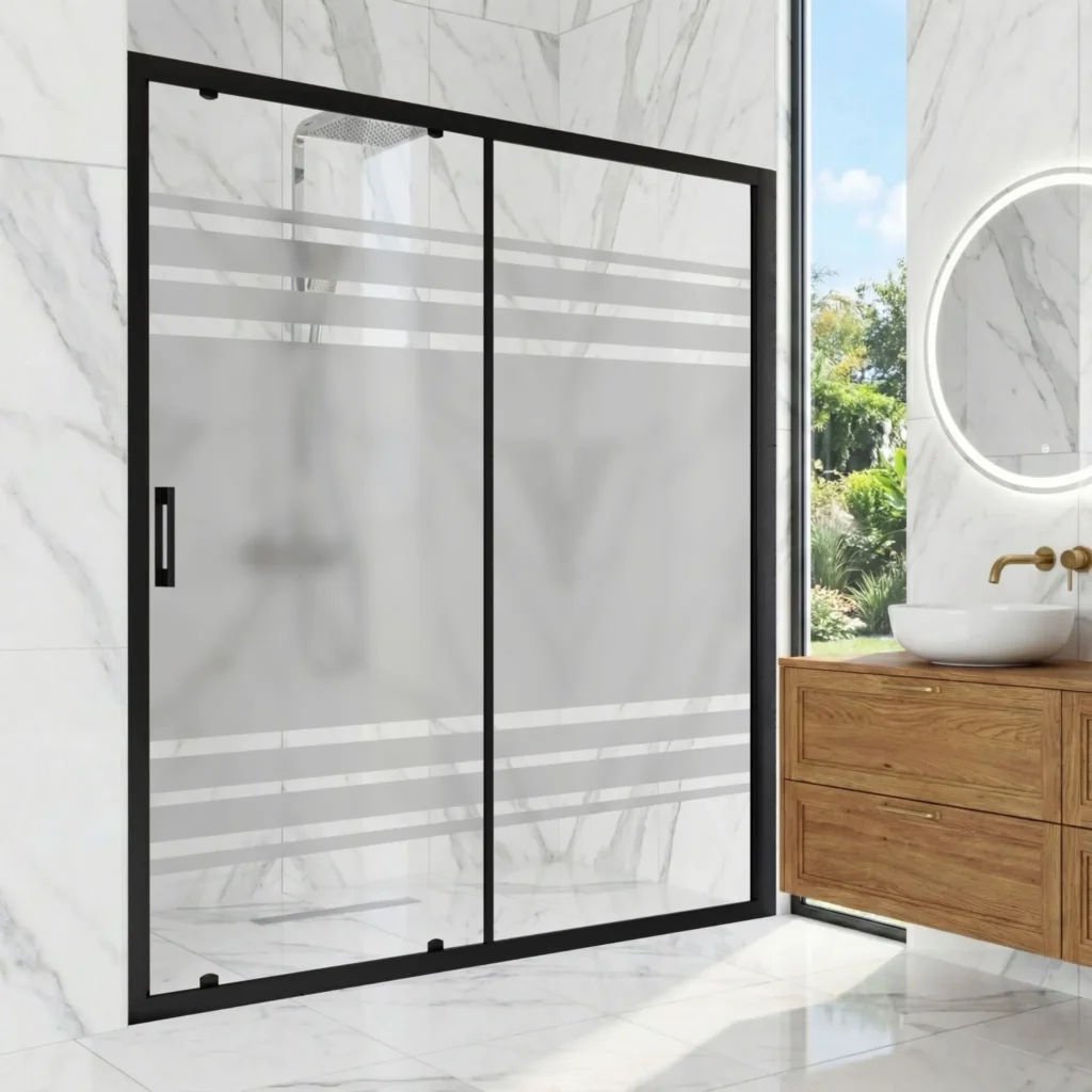 alüminyum profil duvararası desenli duşakabin