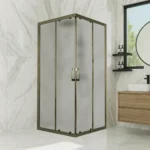 Ürünler lunar bronz profil kare kumlu cam duşakabin