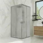 Ürünler lunar parlak krom profil kare kumlu cam duşakabin