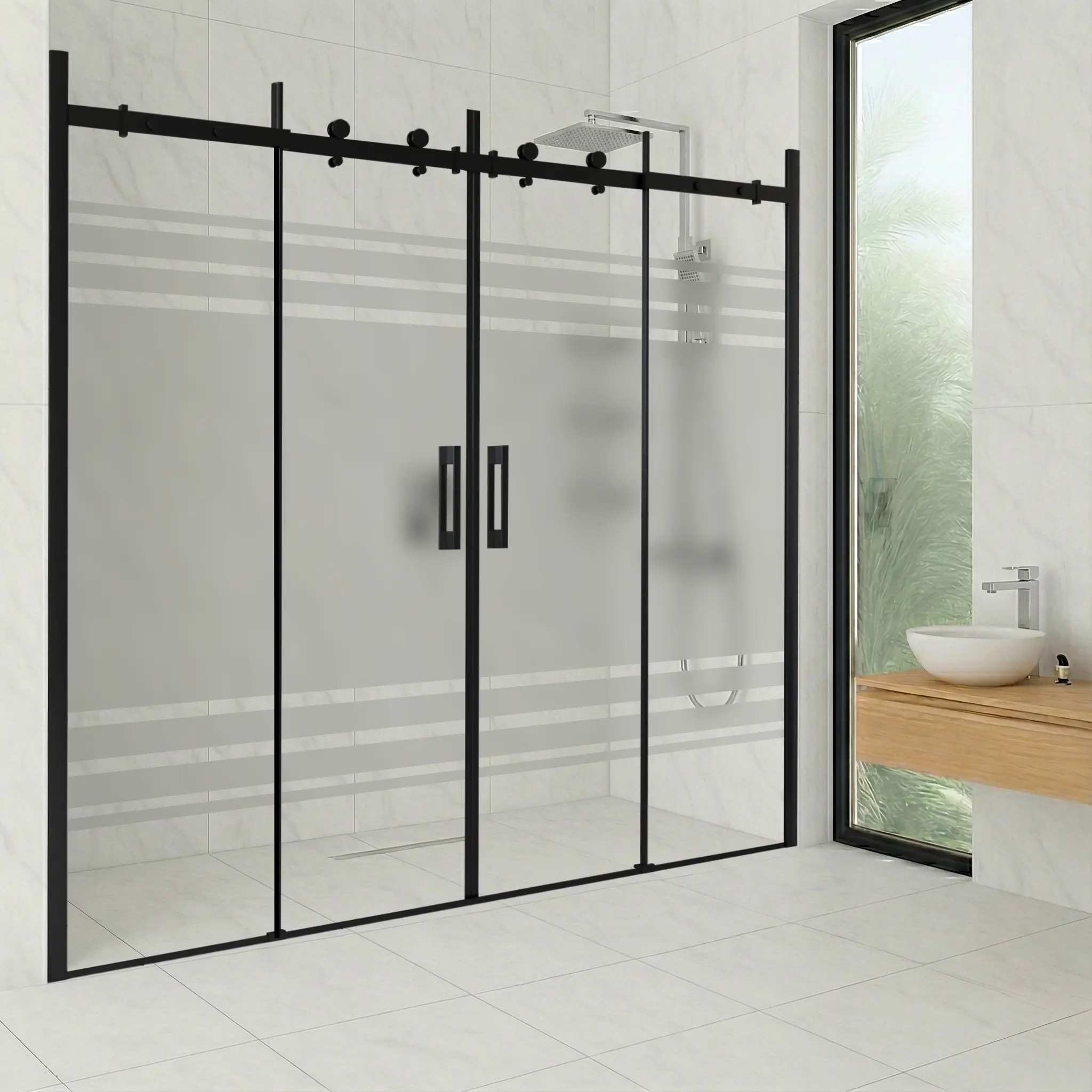 Orbit Portal - Black | ODP-B Orbit Serisi Duşakabin