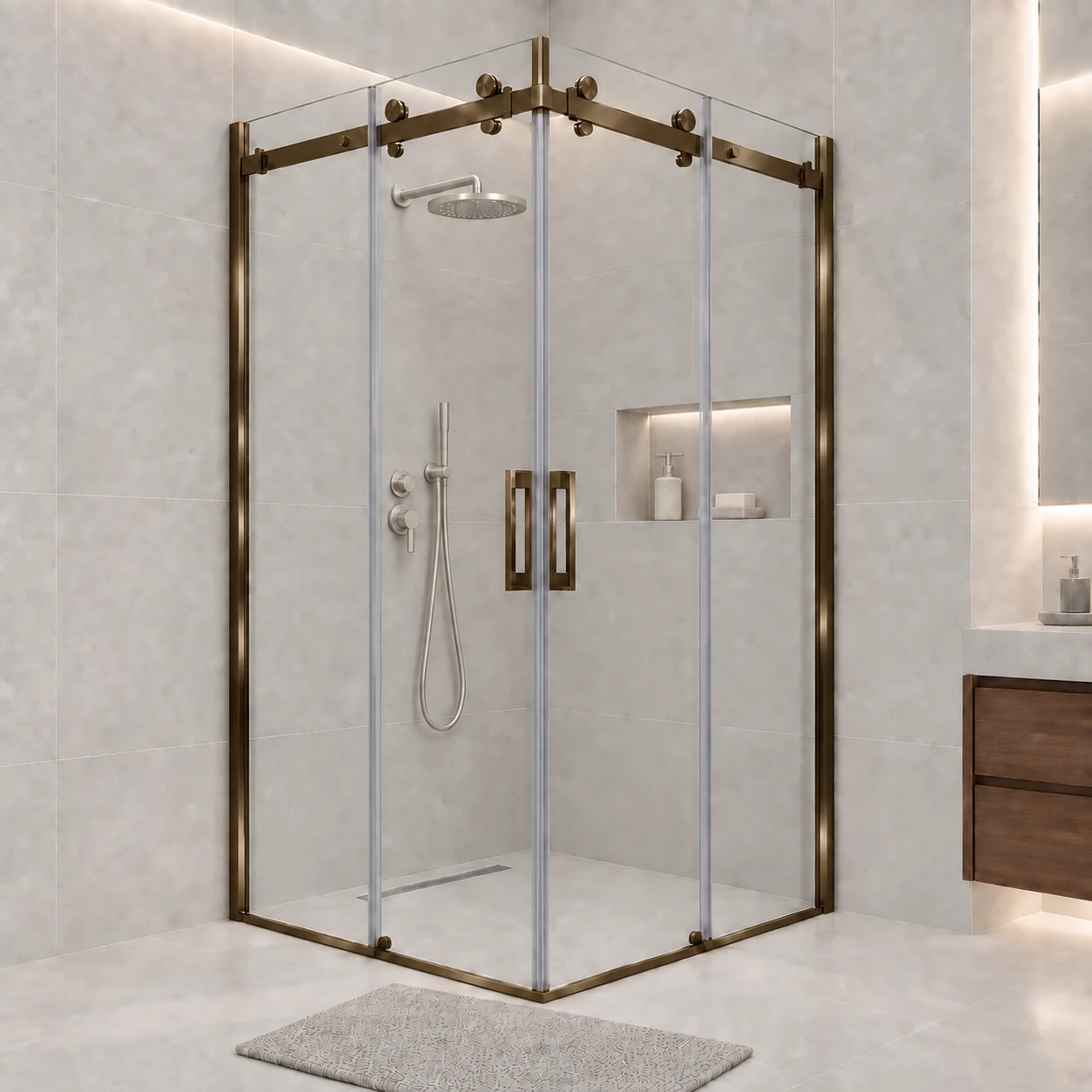 Orbit Cube - Şeffaf cam · Bronz