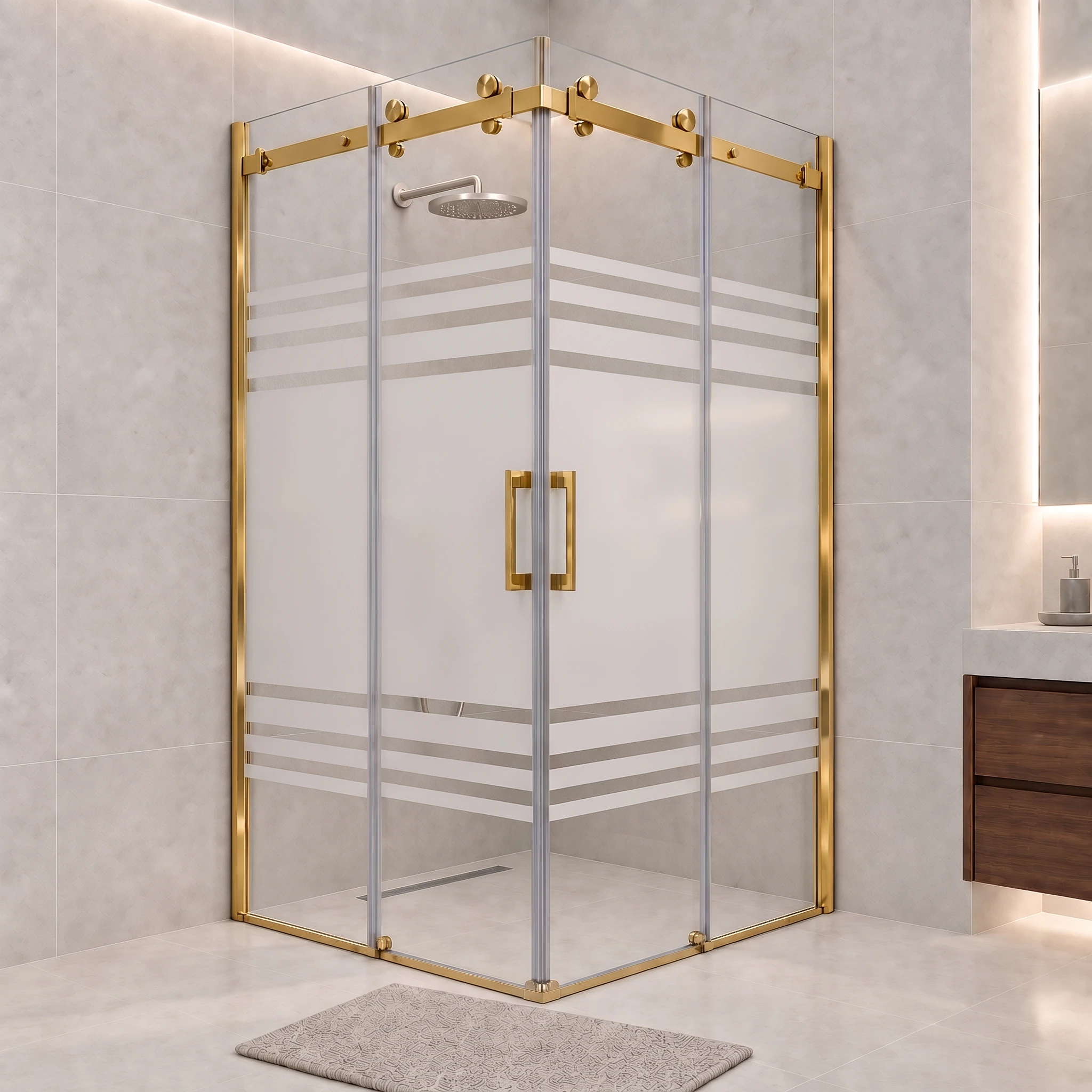 Orbit Cube - Desenli cam · Gold