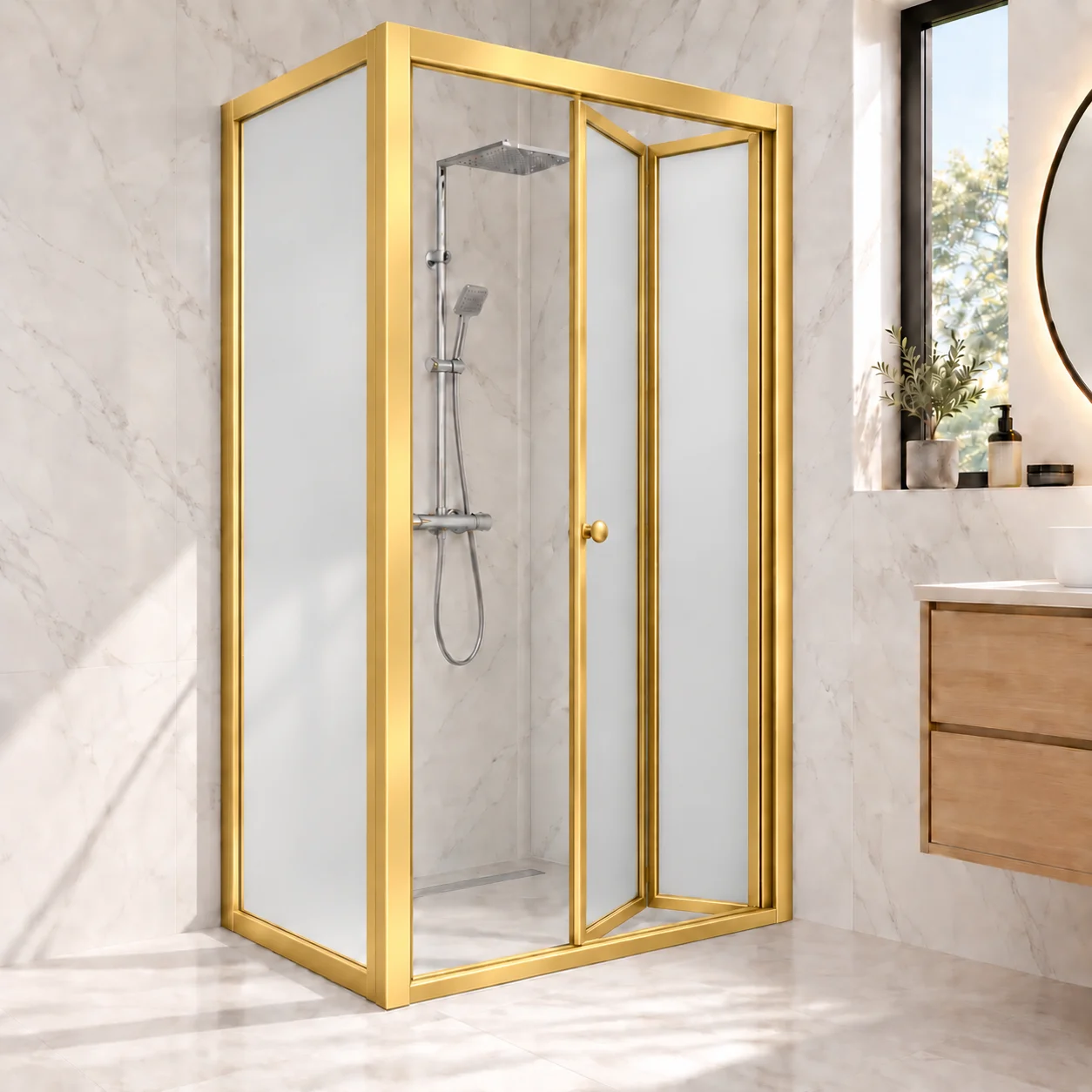 Vega Cube - Kumlu cam · Gold