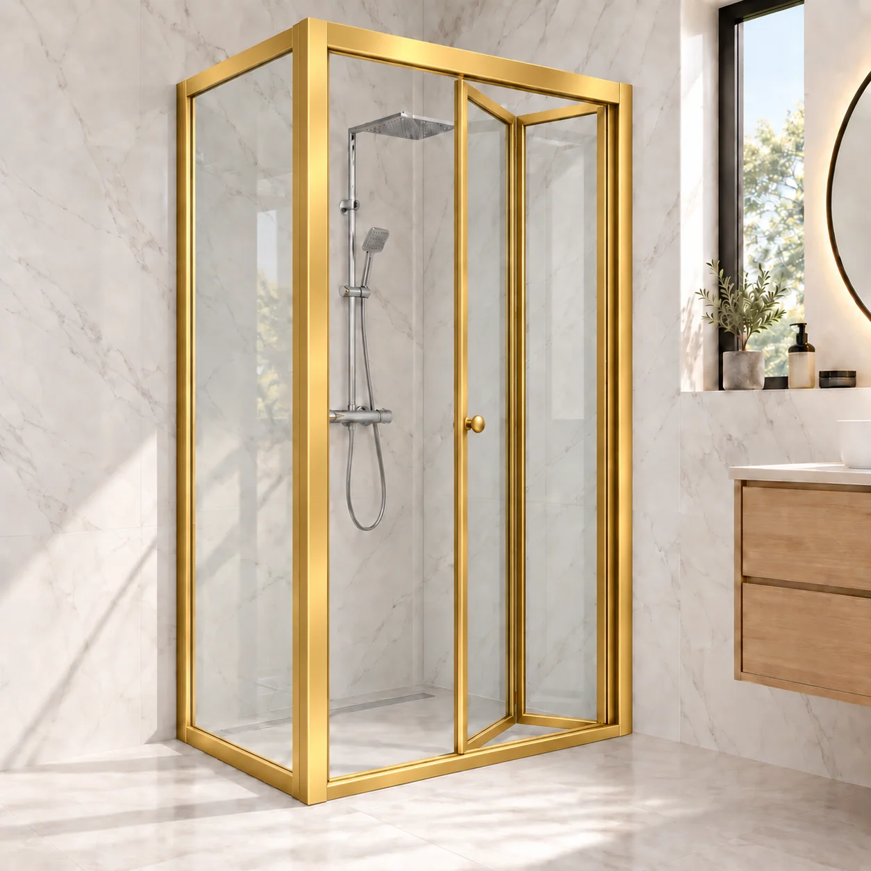 Vega Cube - Şeffaf cam · Gold